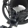 Universal 3KG Bearable Load Mic Microphone Shock Mount Clip Holder Stand Radio Studio Sound Recording Bracket Black Professional