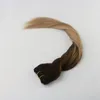 Fasci di capelli umani Ombre 4 Dissolvenza a 18 punti salienti Capelli vergini brasiliani 100G per pacchetto Estensioni di trama di capelli umani lisci1526078