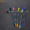 Rainbow Dabber-tool met plastic buis Wax Vape Pen Roestvrij staal DAB Tool 120mm Schoonmaakgereedschap voor rokende pijp