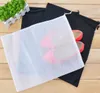 .High Quality Non-Woven Fabric Storage Bags Convenient Square Travel Drawstring Portable For Shoes Container Black White lin2314