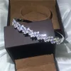 Bracciale da sposa Office Lady Baguette Bracciale da sposa con diamanti S925 Bracciale da fidanzamento in argento riempito per gioielli da sposa da donna215t