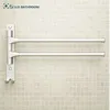 Europeiskt utrymme aluminium handduk rack 4/3/2 vapen handduk hänger med krokar badrum handduk rack rörliga barer badrum produkter