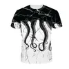 Alisister bläckfiskben Rolig t-shirt 3D-tryck Män Kvinnor Sommar T-shirts Kortärmad Casual Brand Clothing Plus Size Tee Tops