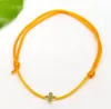 50pcslot red String Cross Charms Lucky Red Cord Adjustable Bracelets new Gift DIY1197001