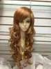 NOUVELLE PERRUQUE DE LA NOUVELLE GOLD BROWN LONG CURLY WOMEN