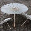 Papier Brida Mariage Parapluie Blanc Parasols Main Plaine Chinois Mini Artisanat Parapluie Pour Ornements Suspendus 4 Tailles HH7-993