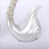 Swan Figurine Animals Statue Miniature Desk Ornaments Resin Craft Home Decoration Wedding Valentine's Day Gifts