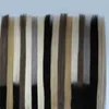 8色オプションの灰色のブラジル人の髪の毛を塗るテープ接着剤の皮の皮の毛100g 40pcs /ロットの伸びる帯状の接着剤の皮の緯糸毛