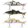 1pc 39g 17cm 생선 낚시 Minnow 4 세그먼트 큰 가짜 미끼 크랭크 베이트 3d 눈 인공 낚시 미끼 미끼 태클 페스카