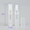 2ml Sample Portable Plastic Perfume Bottle Transparent Black White Color Spray Refillable Bottle Clear Empty Small Bottles 200pcs/lot