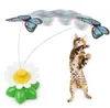 Интеллектуальная электрическая вращающаяся красочная бабочка для собачьи собака забавная кошка игрушки для животных птиц головы игрушечный кот котенок собака кошка царапина