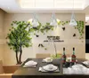 Toptan Duvar Çıkartmaları Akrilik çift ağaç duvar çıkartmaları oturma odası yatak odası TV duvar 3D çıkartmalar DIY Ev Dekor