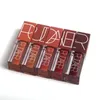 Set di 5 colori Pudaier Sexy Lipgloss Pumpkin Color Series Set di rossetti liquidi liquidi opachi nude brown chocolate rose ki Waterproof Long-asting