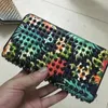 whole long style panelled purses spiked clutch womens patent leather mixed color rivets party clutches lady's purse with 2790