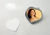 Hermal Transfer Printing Lege Make-up Spiegels Dye Sublimatie Cosmetische Spiegel voor Gift Heart Semi-afgewerkte warmteoverdracht Verbruikbaar