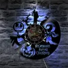 Vinyl Wall Art The Nightmare Before Christmas Jack and Sally LED Back Lamp Clock #R42