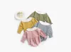 bébé enfants vêtements barboteuse couleur unie pet pan col 100 coton à manches longues barboteuse haute qualité printemps automne lolita barboteuse livraison