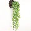 90см искусственный висит виноградная виноградная стена поддельных листьев зелень дома гирлянда украшения декор растений (длина 35 дюймов)