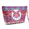 Trousse à cosmétiques portable en forme de hibou pour femmes, pochette à fermeture éclair, organisateur de toilette, maquillage de voyage, rangement de lavage, pochette de maquillage, porte-monnaie, sacs d'argent