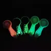 Creative Glass Pipe Glow In The Dark Pyrex Oil Burner Pipe 4inch Mini Hand Pipe Luminous Tobacco Smoking Accessories