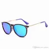 Fashion Women Round Sunglasses Designer Men's Sun Glasses Matte Black Frame Outdoor UV400 Eyewear High Quality with Case