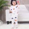 Çocuk Pijama Moda 2018 Çocuk Kız Giyim Casual Karikatür Pijama Takımı Pamuk Erkekler Kızlar Pijama Çocuk Giyim kıyafeti Sleepwear 1-5T