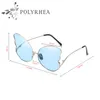 Sonnenbrille Luxus Frauen Marke Designer Schmetterling Sonnenbrille Rahmen UV-Schutz Top Qualität Mode Sommer Stil