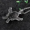 Costume pour hommes 039s, accessoire de haute qualité en acier inoxydable, crâne de pistolet, Cool Punk gothique, collier pendentif motard, bijoux 2806258