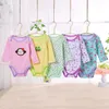 Pagliaccetti per neonati in cotone 2018 Tuta per bambini estivi Primavera Autunno Vestiti per neonati Bebe Vestiti generali Colori misti Invia a caso