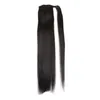 16 26 100ナチュラルブラジルのレミーヘアポニーテールは、人間の髪の伸びストレートヘアでクリップを販売しています60g 140G3392838