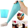 8 st Rostfritt stål Iscing Tips Dysor Silikonrör Pastry Bag Cake Dekorera DIY Tools Bra för nybörjare