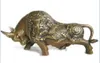 Collectie Messing Unicorn Sculpture Bronze Bull Statue 20x6.5x10 cm