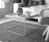 Bedside Side tables Living Room Furniture Iron art North European tea table simple creative white edge several corners