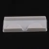 Packing box for eyelash blank eyelashes plastic packaging transparent lid white tray wholes 100 setslot1983768