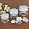 5 10 15 20 30 50 G ML Empty Clear Upscale Refillable Acrylic Makeup Cosmetic Face Cream Lotion Jar Pot Bottle Container with liners