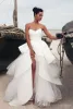 Vintage A Line Wedding Dresses Corset Top Sweetheart Tiered Skirts Bridal gown Princess Tulle Empire Beach Wedding Dress Cheap