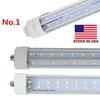 Luzes de tubo LED de caldo em US v 8ft 8ft T8 R17D PIN ÚNICO FA8 TUBOS DE LUZ DE LEITOS DE 8 FETE