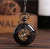 Mänperspektiv Tungsten Steel Hollow Mechanical Watches Mechanical Pocket Watch