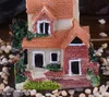 Niedliches Mini-Harzhaus, Miniaturhaus, Feengarten, Mikrolandschaft, Hausgarten, Dekoration, Kunstharz, Kunsthandwerk, 4 Stile, Farbe zufällig