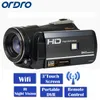 Ordro HDV-D395 Full HD 1080 P 3.0 "Dokunmatik LCD Ekran Dijital Video Kamera Kaydedici Gece Görüş CMOS 8.0MEGA Piksel Sensörü DHL