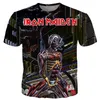 Camiseta de verano Iron Maiden Camiseta de manga corta para hombre Camiseta Eddie Fans que animan Camisetas impresas en 3D Hombres Mujeres Parejas camiseta S-5XL 13 estilos