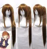 Kantai Collection KanColle Fumizuki queue de cheval marron Cosplay perruques cheveux coiffés