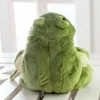 Dorimytrader Kawaii Simulation Animal Frog Plush Toy Big Stuffed Cartoon Green Frogs Dolls Pillow for Baby Gift 32cm 60cm DY615586002528