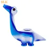 Dinosaur shape silicone smoking pipe with 1.4mm bowl glass oil burner pipe water bongs Dragon glass bong oil rig