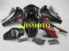 Kit de carénage noir flammes rouges pour HONDA CBR1000RR 08 09 10 11 CBR-1000RR CBR 1000RR 2008 2009 2010 2011 Ensemble de carénages de moto