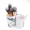 10 stks professionele marmeren make -upborstels zachte make -up borstel set foundation poeder schoonheid make -up tools