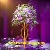 decoration New style Wedding Pillars Flowers Stands Floor Standing Centerpiece Flower Collumns With flower vase Walkway Ornaments T Road LLFA best0327