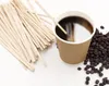 5000 Pieces 14cm Wrapped Wood Stirrer for Coffee Tea Drink Disposable Wooden Stir Stick Round End in Bag Cafe Shop Free Shipping SN1566