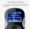 Auto 1,4 Zoll LCD-Bildschirm Auto Bluetooth FM-Transmitter Drahtlose Freisprecheinrichtung Unterstützung TF-Karte Audio MP3-Player