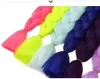 24'' 100g/pc Synthetic Ombre Kanekalon Braiding Hair Crochet Braids Hairstyles Hair Extensions Purple Pink Black